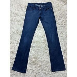 DL1961 Women's Straight Leg Jeans - Deep Indigo Blue